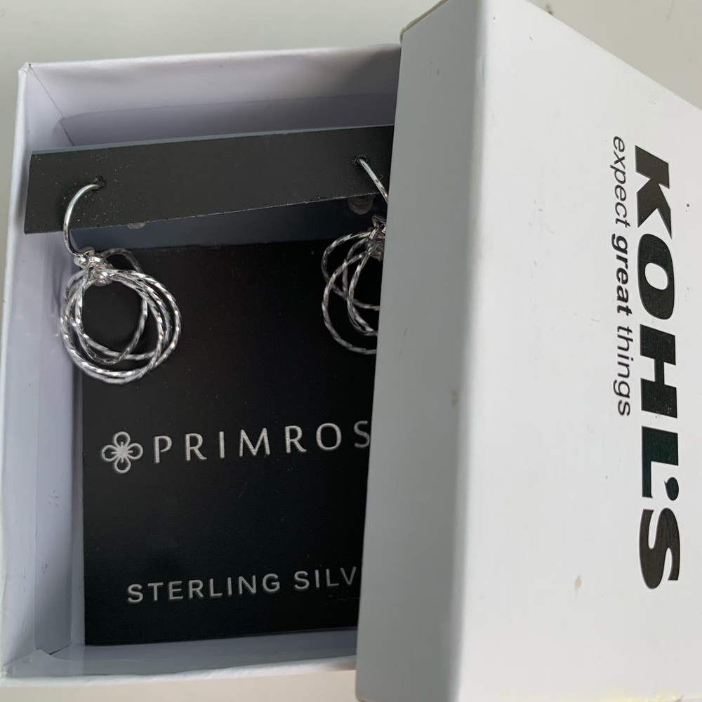 STERLING SILVER dangle earrings by primrose